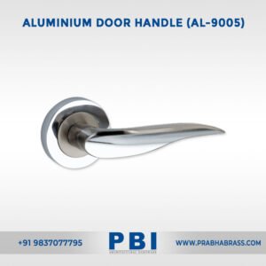 Lever on Rose – Aluminium Door Handle (AL-9005)