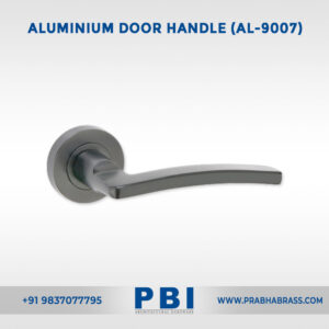 Lever on Rose – Aluminium Door Handle (AL-9007)