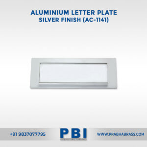 Aluminium Letter Plate – Silver Finish (AC-1141)
