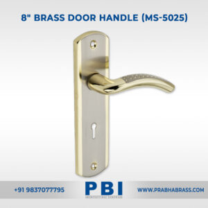 Mortise Handle – 8-inch Brass Door Handle (MS-5025)