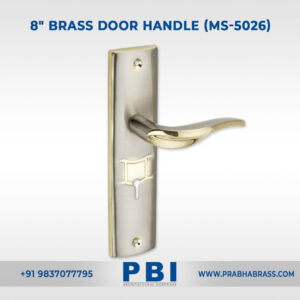 Mortise Handle – 8-inch Brass Door Handle (MS-5026)