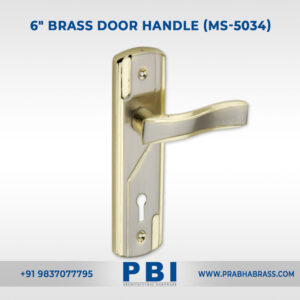 Mortise Handle – 6-inch Brass Door Handle (MS-5034)