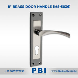 Mortise Handle – 8-inch Brass Door Handle (MS-5036)