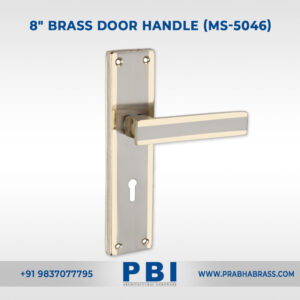 Mortise Handle – 8-inch Brass Door Handle (MS-5046)