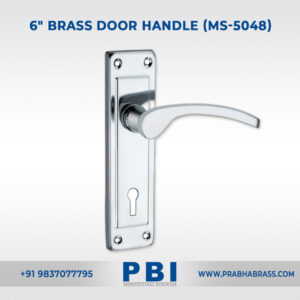 Mortise Handle – 6-inch Brass Door Handle (MS-5048)