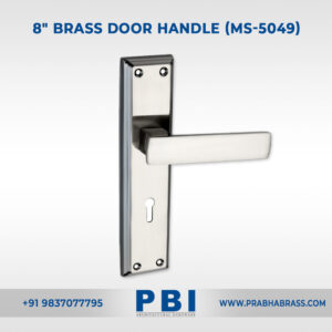 Mortise Handle – 8-inch Brass Door Handle (MS-5049)