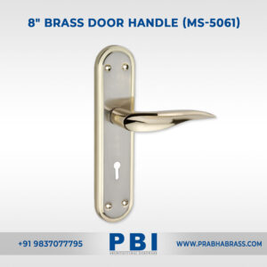 Mortise Handle – 8-inch Brass Door Handle (MS-5061)