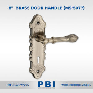 Mortise Handle – 8-inch Brass Door Handle (MS-5077)