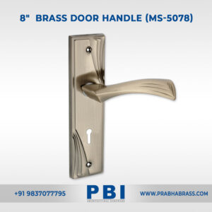 Mortise Handle – 8-inch Brass Door Handle (MS-5078)