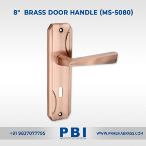 Mortise Handle – 8-inch Brass Door Handle (MS-5080)