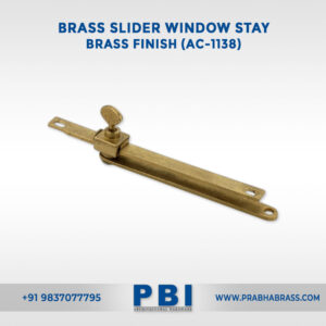 Brass Slider Window Stay – Brass Finish (AC-1138)
