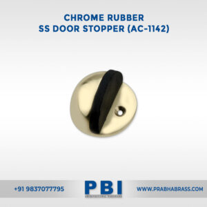 Chrome Rubber SS Door Stopper (AC-1142)