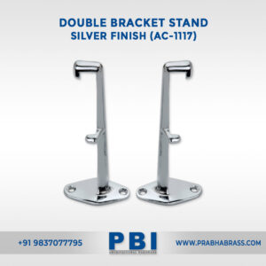 Double Bracket Stand – Silver Finish (AC-1117)