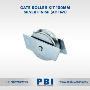Gate Roller Kit 100mm – Silver Finish (AC-1149)
