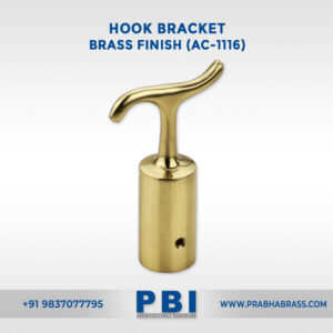 Hook Bracket – Brass Finish (AC-1116)