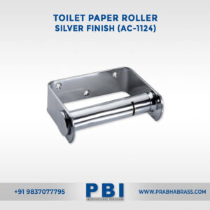 Toilet Paper Roller – Silver Finish, Full Metal (AC-1124)