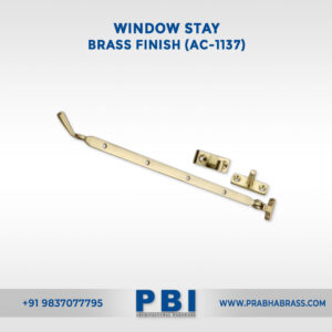 Window Stay – Brass Finish (AC-1137)